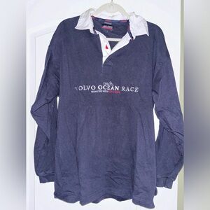 Vintage Volvo racing long sleeve collared shirt